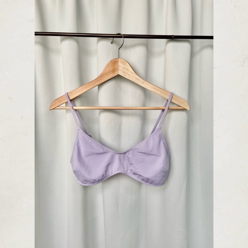 Monki Azami Recycled Polyester Bikini Top With Cross Back